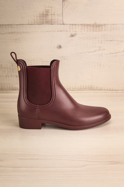 Dartford Burgundy Chelsea Rain Boots | La Petite Garçonne Chpt. 2 5