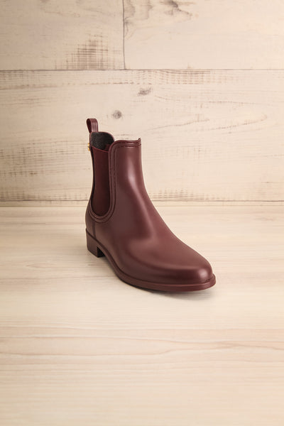 Dartford Burgundy Chelsea Rain Boots | La Petite Garçonne Chpt. 2 3