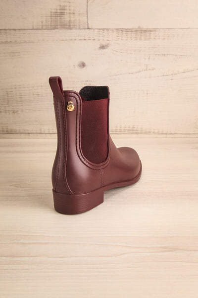 Dartford Burgundy Chelsea Rain Boots | La Petite Garçonne Chpt. 2 9