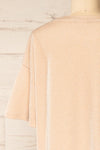Dattilo Blush Shimmery T-Shirt Dress | La petite garçonne back close-up