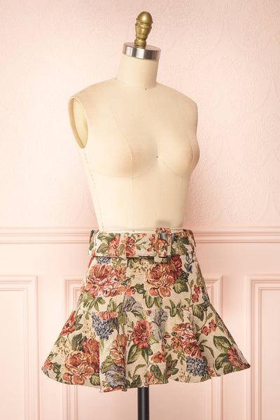 Davido Short A-Line Jacquard Skirt | Boutique 1861  side view
