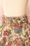 Davido Short A-Line Jacquard Skirt | Boutique 1861  back close-up
