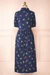 Dazime Floral Maxi Dress w/ Shirt Collar | Boutique 1861 back view
