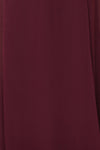 Debbie Bourgogne Burgundy Minimal Maxi Wrap Dress | Boudoir 1861 fabric detail