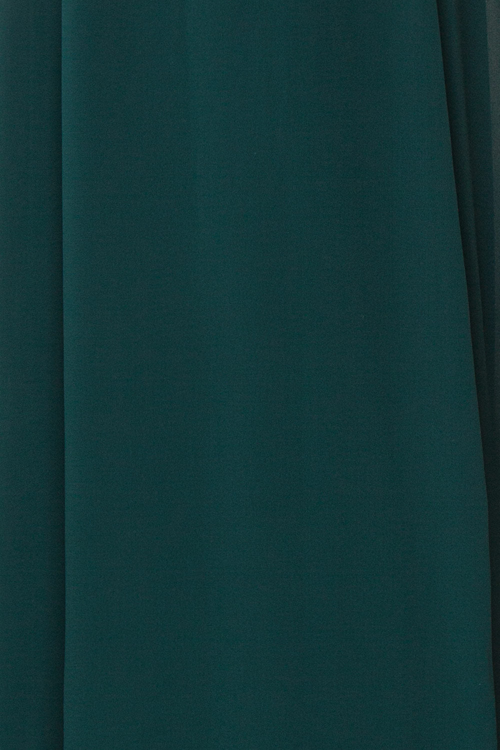 Debbie Émeraude Emerald Minimal Maxi Wrap Dress | Boudoir 1861 fabric close-up