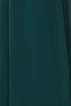 Debbie Émeraude Emerald Minimal Maxi Wrap Dress | Boudoir 1861 fabric close-up