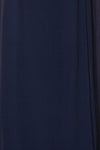 Debbie Marine Navy Minimalast Maxi Wrap Dress | Boudoir 1861 fabric close-up