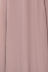 Debbie Taupe Mauve Minimalist Maxi Wrap Dress | Boudoir 1861 fabric detail