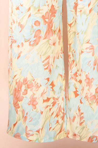 Dee Floral Jumpsuit w/ Square Neckline | Boutique 1861 bottom