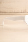 Degas White Cat-Eye Sunglasses | La petite garçonne branch close-up