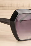 Deknepoll Black Oversized Sunglasses side view close-up | La Petite Garçonne