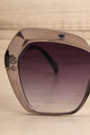 Deknepoll Grey Oversized Sunglasses front close-up | La Petite Garçonne