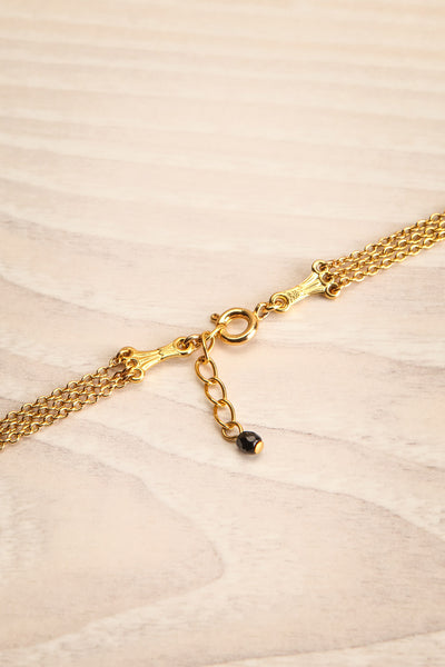 Del Rubio Triplets Multi Row Gold Necklace | La petite garçonne closure