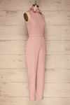 Delft Rose Pink Jumpsuit w/ Stand Collar side view | La Petite Garçonne