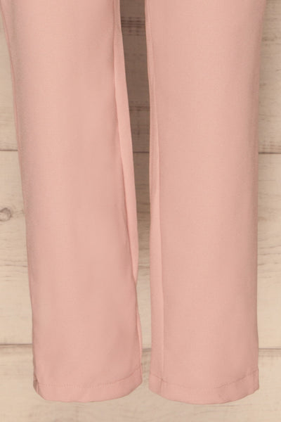 Delft Rose Pink Jumpsuit w/ Stand Collar legs | La Petite Garçonne