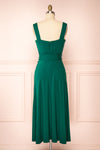 Deliciae Green Fitted Dress w/ Fabric Belt | Boutique 1861 back view