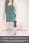 Deliciae Plus Size Green Midi Dress w/ Fabric Belt | Boutique 1861 fiche