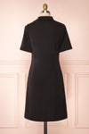 Delinela Short Black Dress w/ Bow | Boutique 1861 back view