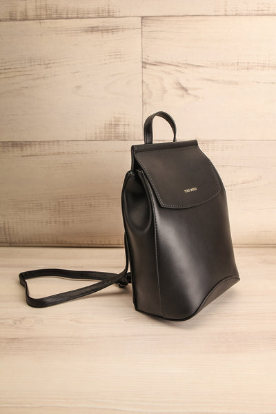 Delphinus Mini Vegan Leather Backpack | La petite garçonne side view