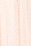 Demelza Pink Tiered Midi Dress w/ Tied Straps | Boutique 1861 fabric