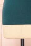 Demie Teal Short Sleeve V-Neck Top w/ Lace Neckline | Boutique 1861  bottom