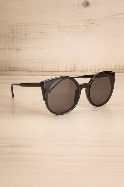 Demring Grey & Black Butterfly Sunglasses side view | La Petite Garçonne