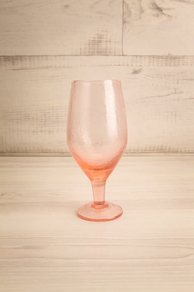 Developpe Pink Tinted Textured Beer Glass | La petite garçonne