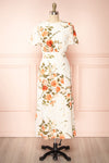 Dezbana Floral Midi Dress w/ Slit | Boutique 1861 front view