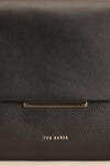 Diane Black Leather Handbag | La Petite Garçonne front close-up