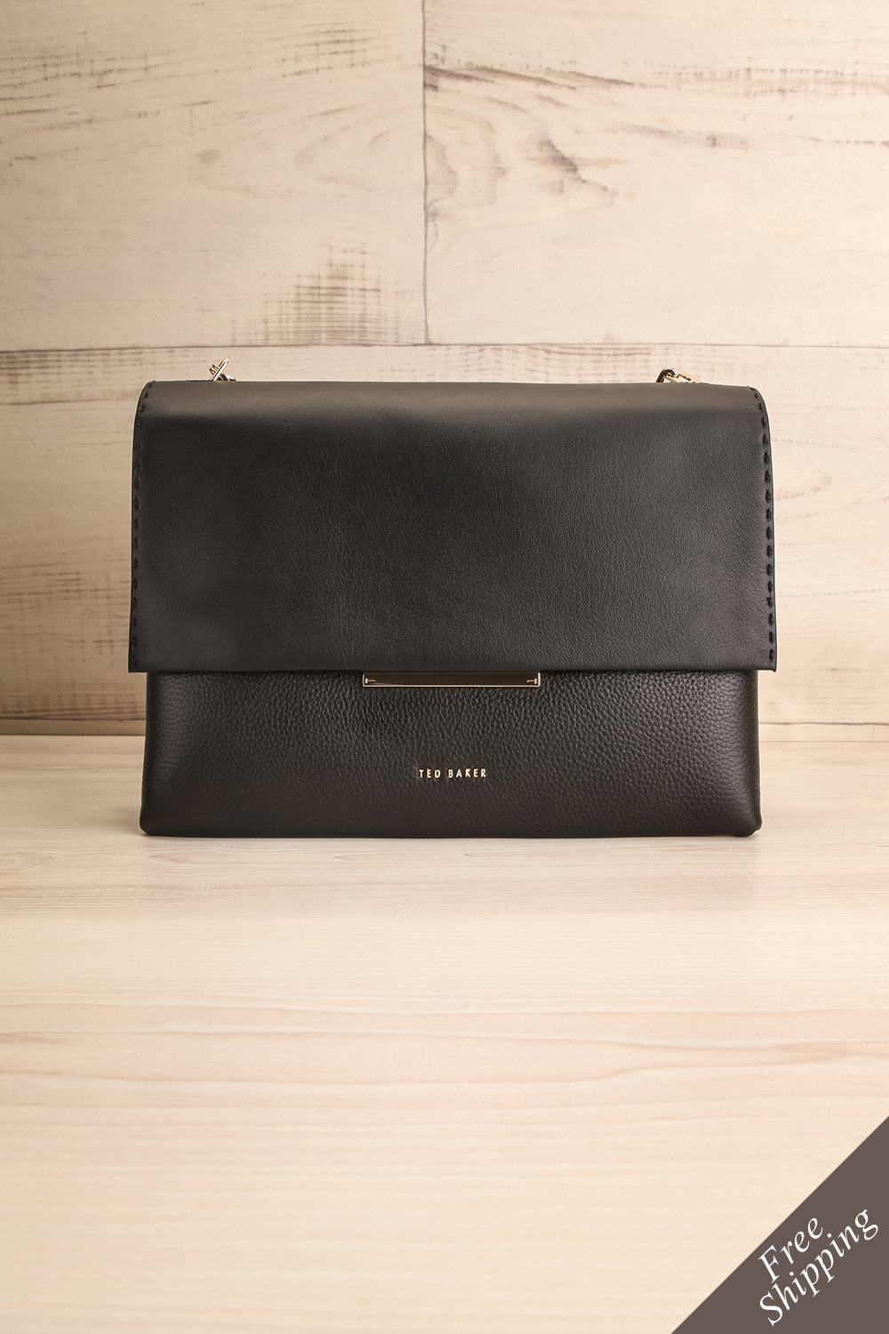 Diane Black Leather Handbag | La Petite Garçonne