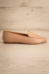 Dinteranthus Caramel Pointed Faux-Leather Loafers | La petite garçonne side view