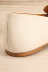 Dinteranthus Ivory Pointed Faux-Leather Loafers | La petite garçonne back close-up