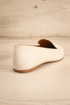 Dinteranthus Ivory Pointed Faux-Leather Loafers | La petite garçonne back view