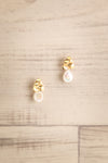 Discosoma Golden & Opal Pendant Earrings | La Petite Garçonne