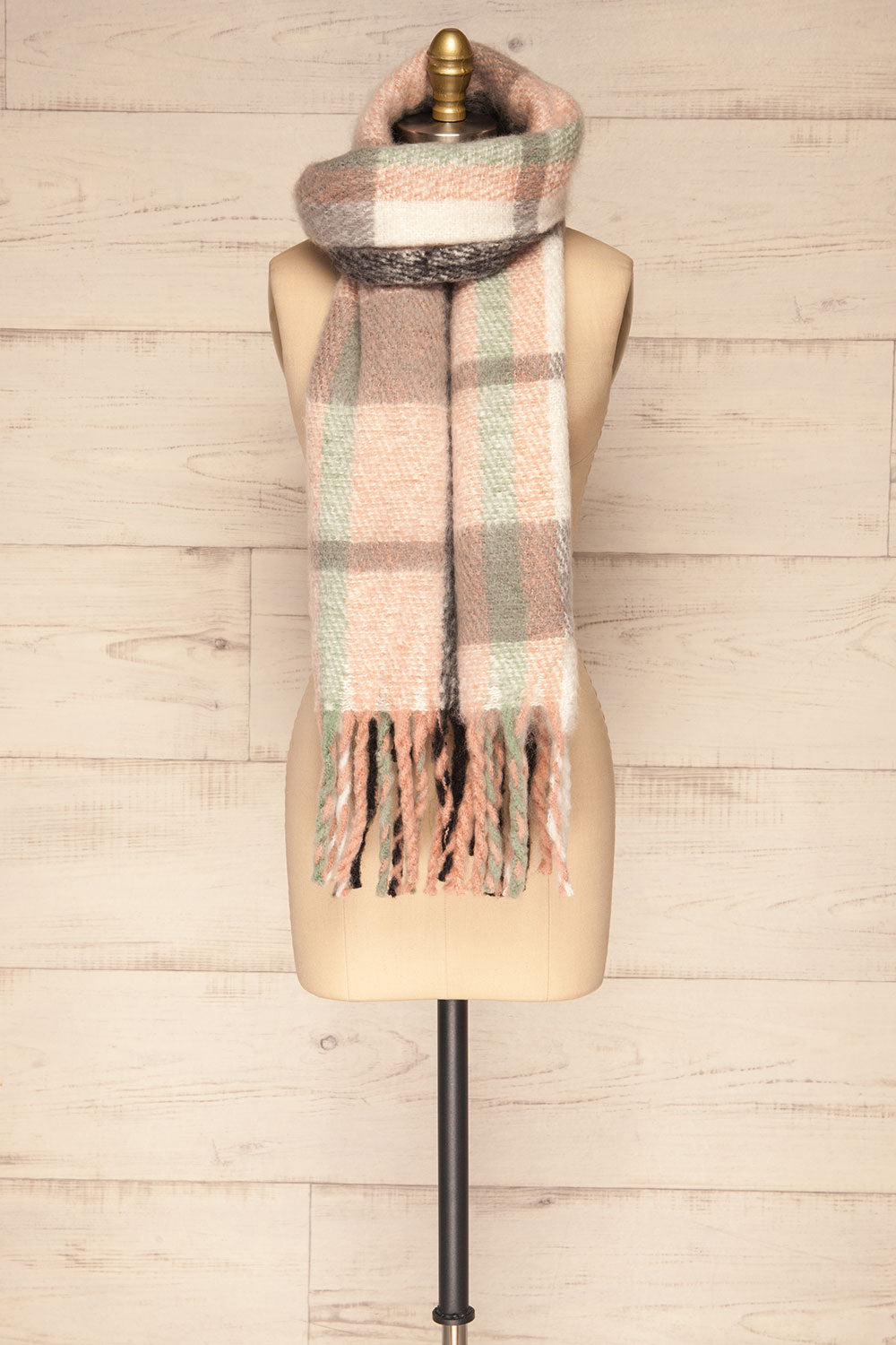 Distroff Colorful Soft Knit Scarf with Fringe | La Petite Garçonne loop through