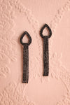 Dita Parlo Black Crystal Pendant Earrings | Boutique 1861