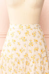 Divina Floral Midi Skirt | Boutique 1861 front close-up