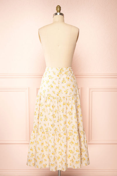 Divina Floral Midi Skirt | Boutique 1861 back view