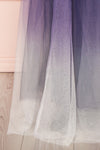 Docina Ocean Navy Blue & White Tulle Maxi Prom Dress | BOTTOM CLOSE UP | Boutique 1861