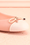 Dolores Pink Ballet Flats with Bow | Boutique 1861 front close-up