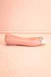 Dolores Pink Ballet Flats with Bow | Boutique 1861 side view