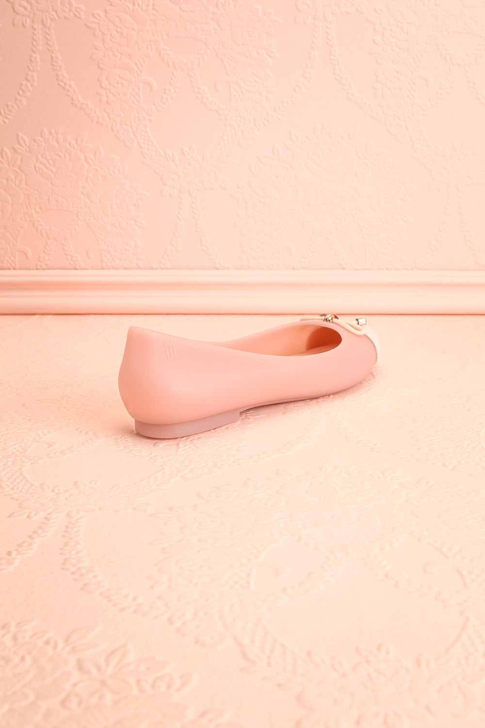 Dolores Pink Ballet Flats with Bow | Boutique 1861 back view