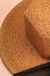 Domila Hexagonal Straw Hat w/ Ribbon | Boutique 1861 close-up