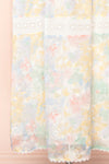 Domilene Floral Midi Dress w/ Lace | Boutique 1861 bottom close-up