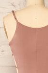 Dorie Mauve Bodycon Dress w/ Cutout Detail | La petite garçonne back close-up