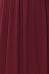 Dottie Burgundy Lace & Chiffon A-Line Gown | Boutique 1861 fabric detail