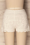 Dravuni White Crocheted Lace Shorts | La Petite Garçonne 2