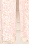 Drezdenko Pink Straight Leg Jumpsuit with Frills | La petite garçonne bottom close-up