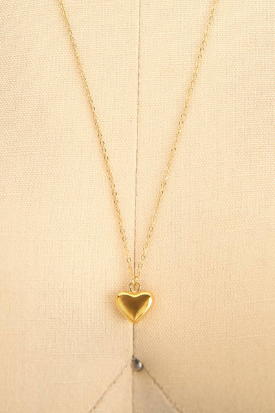 Drushkivka Heart Pendant Necklace | La petite garçonne close-up