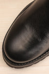 Dufrenoy Black Ankle Boots | La petite garçonne flat close-up
